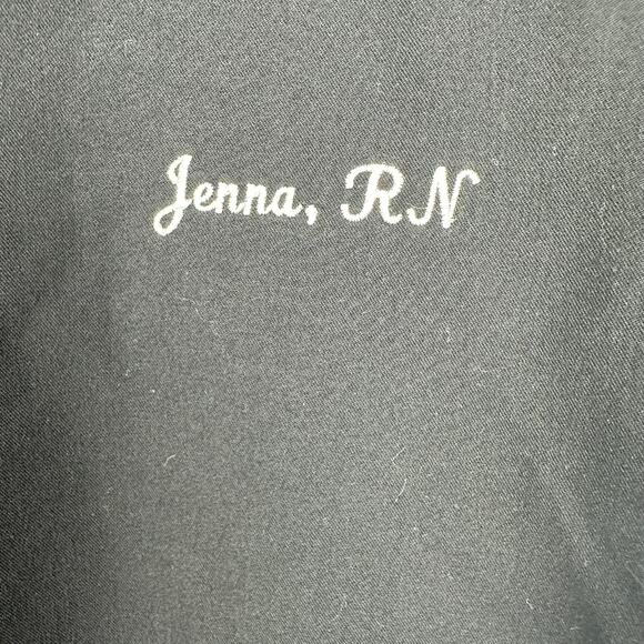 Figs Womens Technical Collection Short Sleeve Pullover V-Neck Black Scrub Top XS - Picture 7 of 10